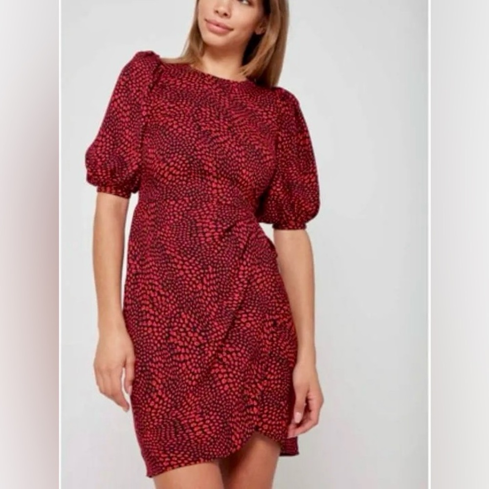 Banana Republic Red & Black Dress